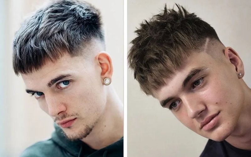 Kiểu tóc French Crop mang đến vẻ nam tính, hiện đại.