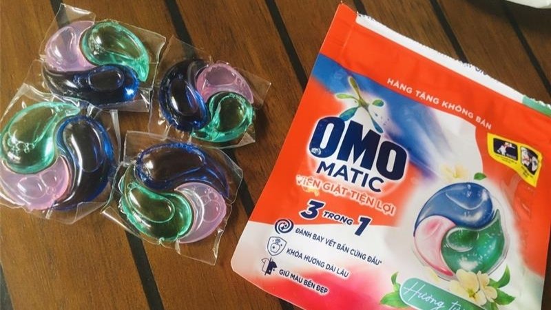 Viên giặt OMO Matic 3 trong 1 hương tươi mát Viên giặt OMO Matic 3 trong 1 hương tươi mát