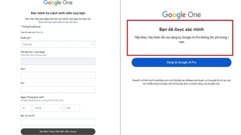 Xác minh danh tính sinh viên qua SheerID Xác minh danh tính sinh viên qua SheerID