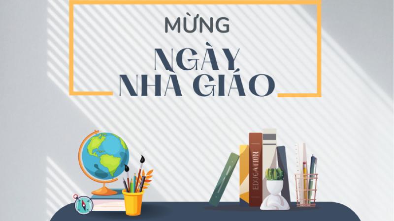 Mẫu background 20/11 đơn giản, trang trọng số 10 Mẫu background 20/11 đơn giản, trang trọng số 10