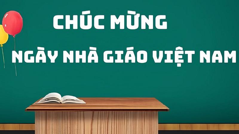 Mẫu background 20/11 đơn giản, trang trọng số 4 Mẫu background 20/11 đơn giản, trang trọng số 4