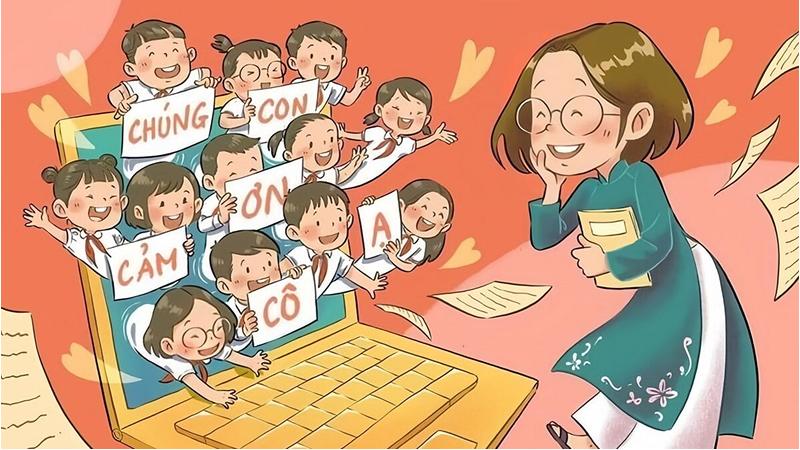 Mẫu background 20/11 cho mầm non, tiểu học số 3 Mẫu background 20/11 cho mầm non, tiểu học số 3