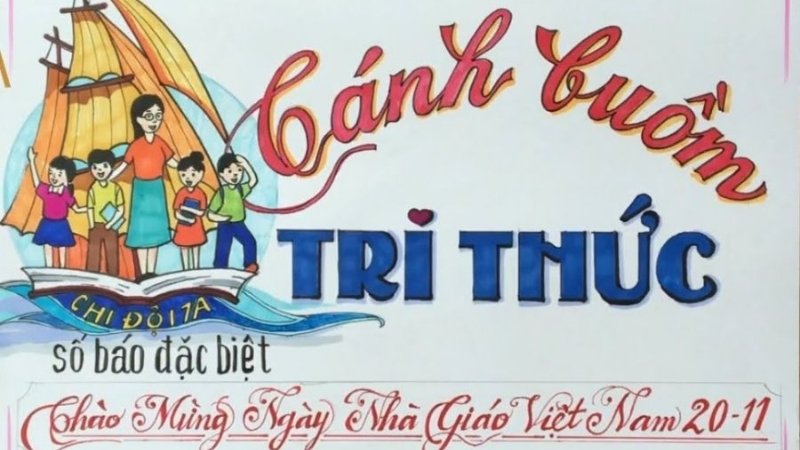 Báo tường chủ đề Chắp cánh ước mơ Báo tường chủ đề Chắp cánh ước mơ