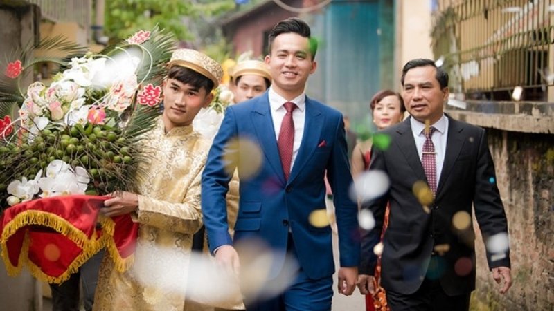 Đón tiếp đoàn nhà trai Đón tiếp đoàn nhà trai