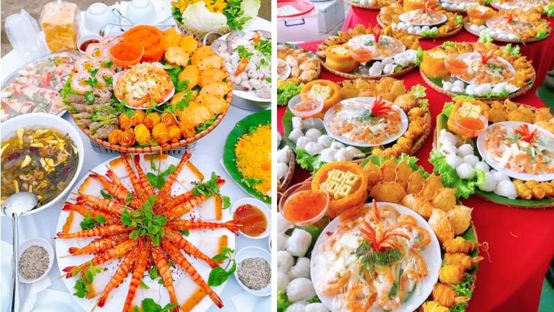 Hình ảnh mâm cưới miền Tây 1 Hình ảnh mâm cưới miền Tây 1
