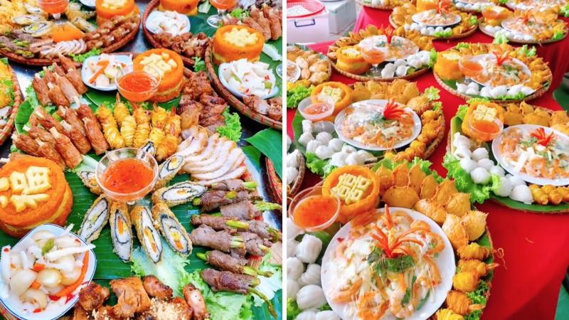 Hình ảnh mâm cưới miền Tây 2 Hình ảnh mâm cưới miền Tây 2