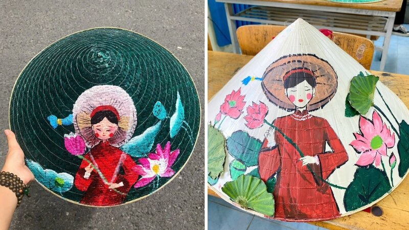 Trang trí nón lá 20/10 dành tặng vợ, người yêu