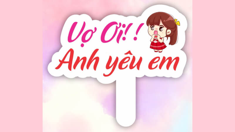 Mẫu hashtag cầm tay dành cho vợ và bạn gái 5