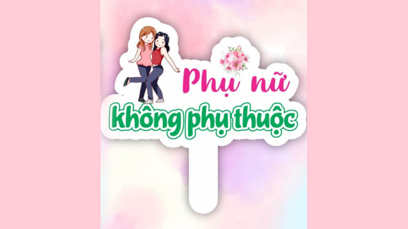 Mẫu hashtag cầm tay vui nhộn 6