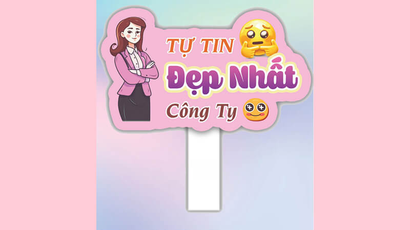Mẫu hashtag cầm tay cho công ty, tập thể 5