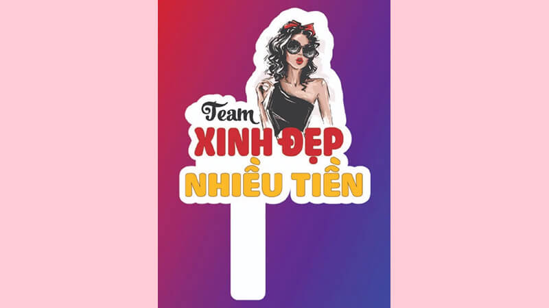 Mẫu hashtag cầm tay vui nhộn 10