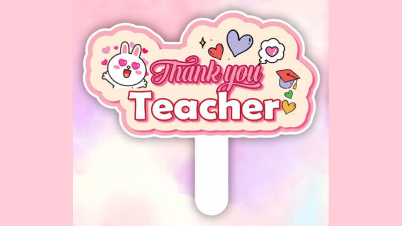 Mẫu hashtag cầm tay dành cho cô giáo 4