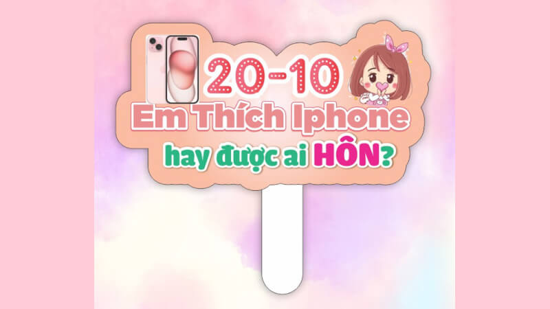 Mẫu hashtag cầm tay vui nhộn 1