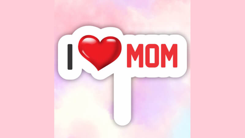 Mẫu hashtag cầm tay 20/10 dành cho mẹ 1