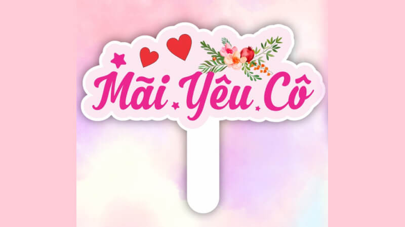 Mẫu hashtag cầm tay dành cho cô giáo 1