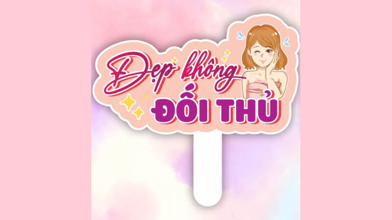 Mẫu hashtag cầm tay vui nhộn 5