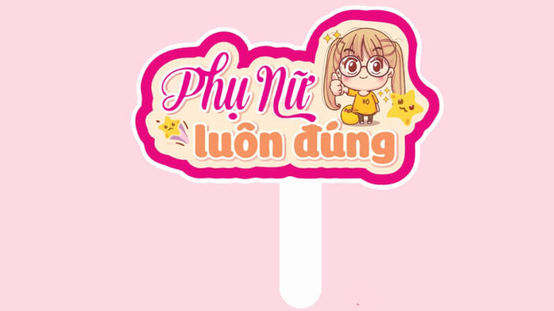 Mẫu hashtag cầm tay cho công ty, tập thể 2