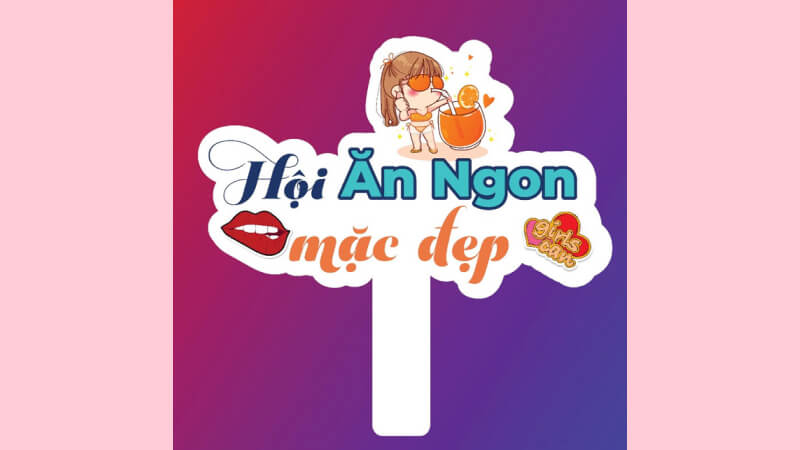 Mẫu hashtag cầm tay vui nhộn 9