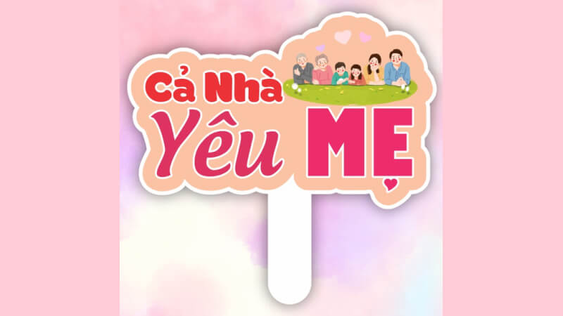 Mẫu hashtag cầm tay 20/10 dành cho mẹ 5