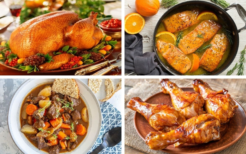 Người nấu chế biến món chính đậm đà, thơm phức. Người nấu chế biến món chính đậm đà, thơm phức.