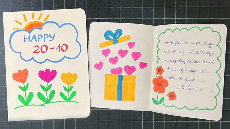 Mẫu viết thư 20/10 tặng mẹ ngắn gọn nhưng chân thành