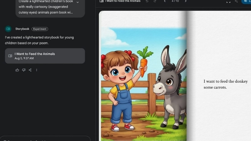 Gemini Storybook tự động tạo cốt truyện và hình ảnh Gemini Storybook tự động tạo cốt truyện và hình ảnh