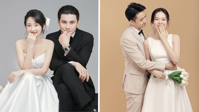 Chụp ảnh cưới kiểu tối giản Chụp ảnh cưới kiểu tối giản