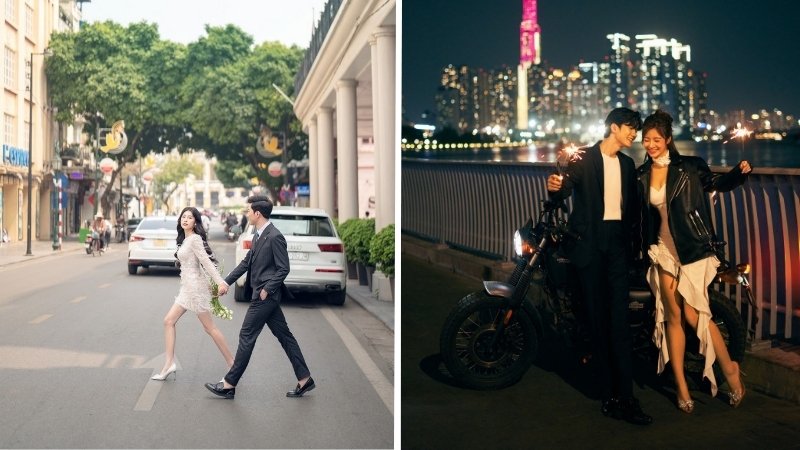 Chụp ảnh cưới kiểu street style Chụp ảnh cưới kiểu street style