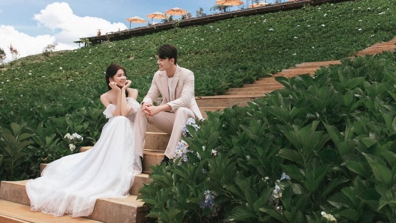Chụp ảnh cưới hòa mình với thiên nhiên Chụp ảnh cưới hòa mình với thiên nhiên
