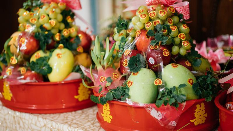 Hướng bày mâm quả trên bàn gia tiên Hướng bày mâm quả trên bàn gia tiên