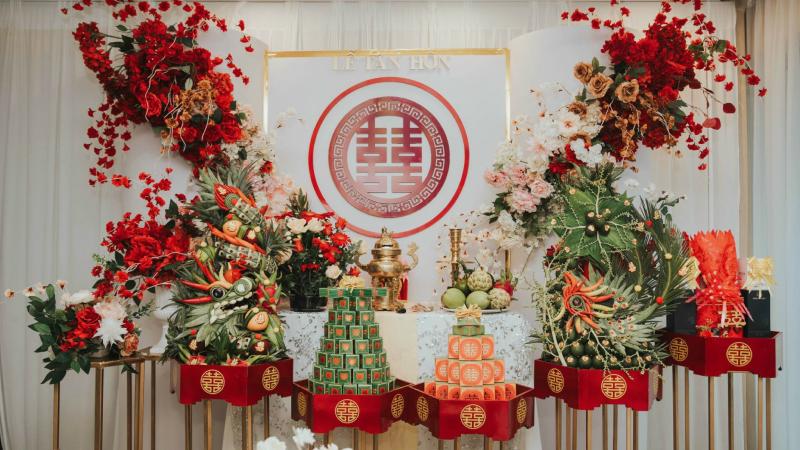 Nguyên tắc quan trọng khi bày mâm cưới Nguyên tắc quan trọng khi bày mâm cưới