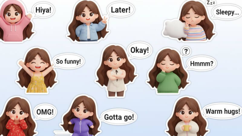 Dùng AI tạo bộ sticker chibi Dùng AI tạo bộ sticker chibi