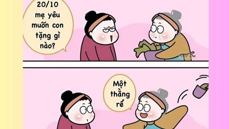 Meme 20/10 tặng mẹ 4