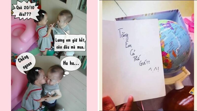 Meme 20/10 tặng người yêu, vợ 2, 3