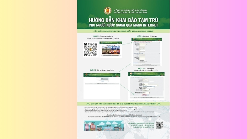 Khai báo tạm trú online cho người thuê nhà là người nước ngoài Khai báo tạm trú online cho người thuê nhà là người nước ngoài