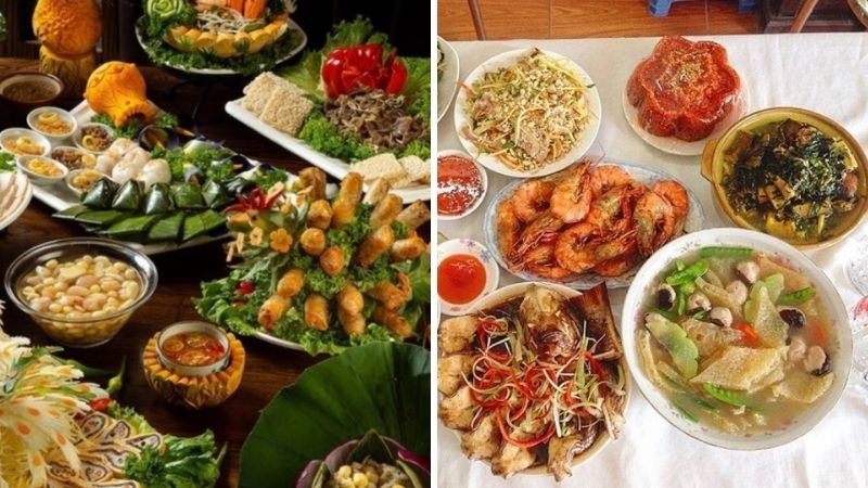 Hình ảnh mâm cỗ cưới miền Trung 1 Hình ảnh mâm cỗ cưới miền Trung 1