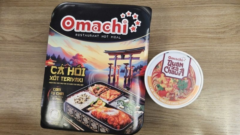 Cơm tự chín Omachi cá hồi áp chảo xốt Teriyaki Cơm tự chín Omachi cá hồi áp chảo xốt Teriyaki