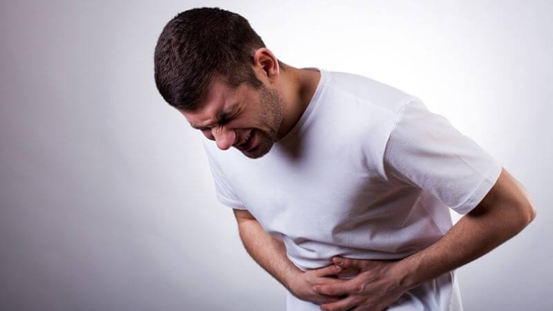 Bụng dưới to do hệ tiêu hóa hoạt động kém, dễ bị đầy hơi