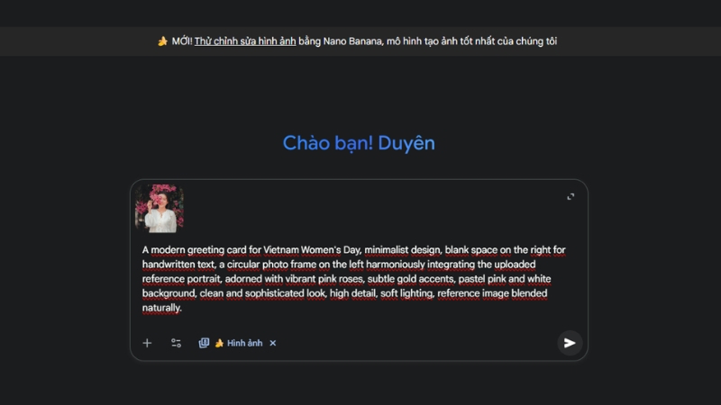 Bước 3: Nhập prompt Bước 3: Nhập prompt