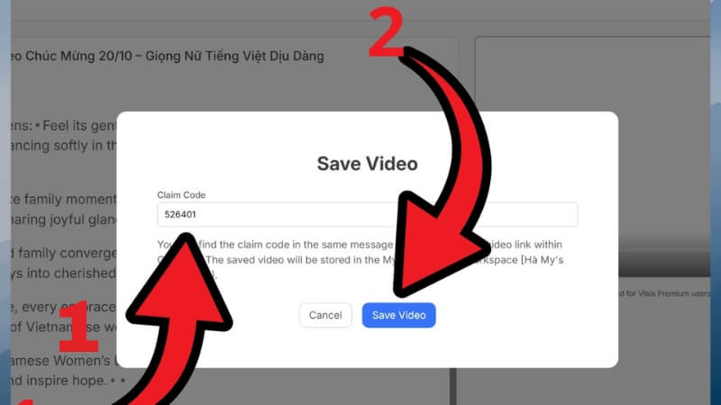 Nhập mã video để save video Nhập mã video để save video