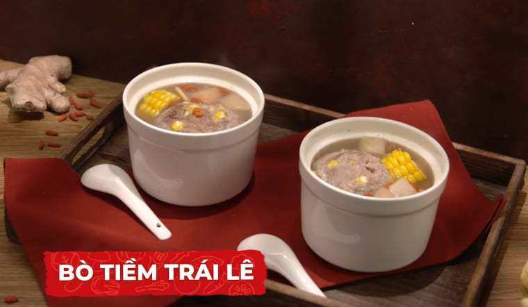 Hướng dẫn làm bò tiềm trái lê ngọt thanh, bổ dưỡng tại nhà