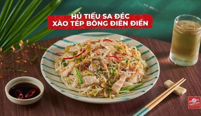 Hướng dẫn làm hủ tiếu xào tép bông điên điển chuẩn vị mùa nước nổi