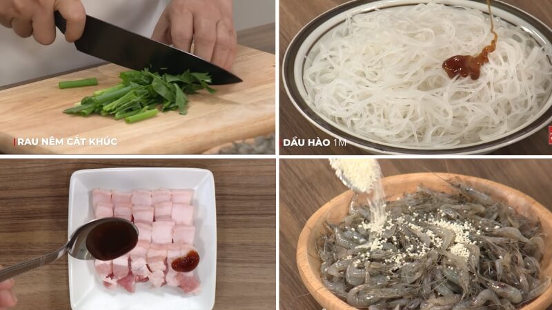 Bước 1: Sơ chế nguyên liệu