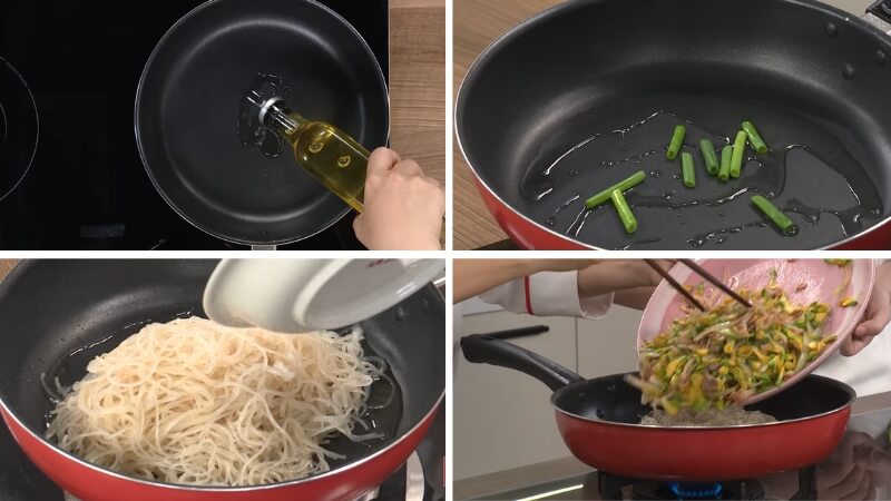 Bước 3: Xào hủ tiếu