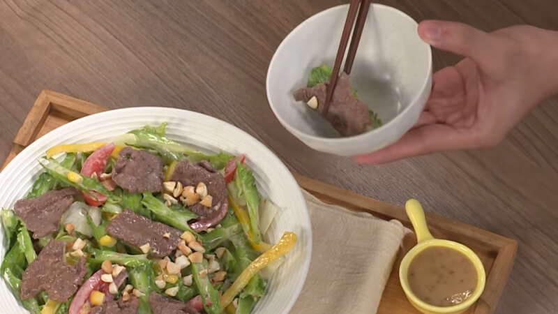 Salad bò đậu rồng thơm ngon Salad bò đậu rồng thơm ngon