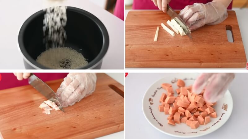 Bước 1: Sơ chế nguyên liệu Bước 1: Sơ chế nguyên liệu
