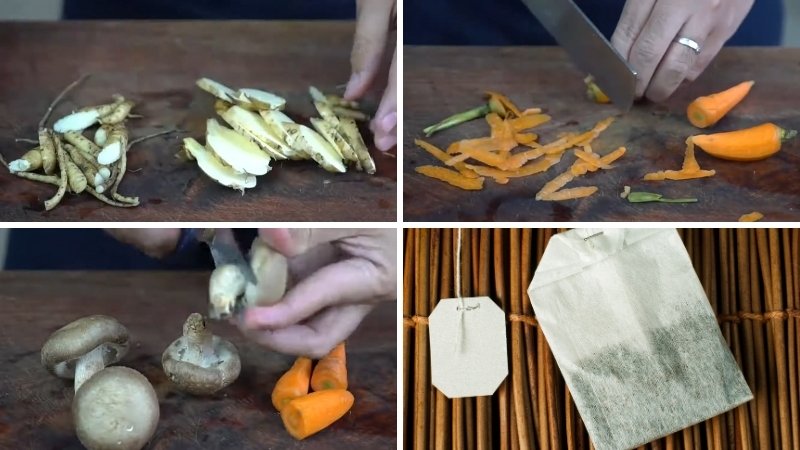 Hầm bồ câu với sâm