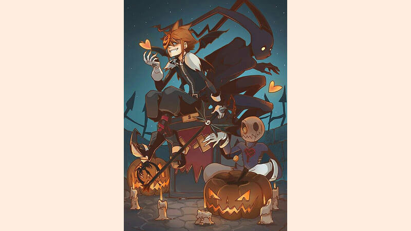 Hình nền Halloween cho điện thoại Anime 5 Hình nền Halloween cho điện thoại Anime 5
