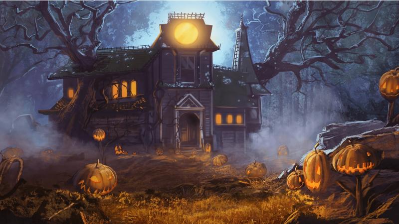 Hình nền Halloween cho máy tính kinh dị 1 Hình nền Halloween cho máy tính kinh dị 1