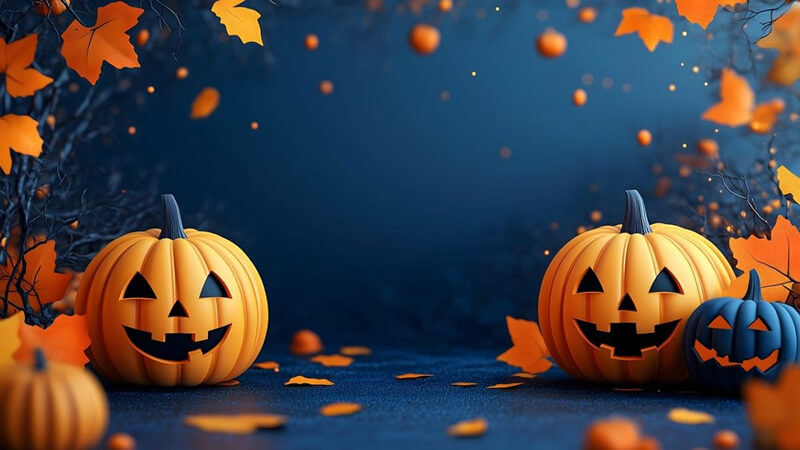 Hình nền Halloween cho máy tính chủ đề bí ngô 1 Hình nền Halloween cho máy tính chủ đề bí ngô 1